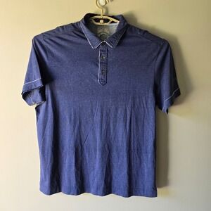Tommy Bahama Polo Shirt‎ Baseball Graphic Pima Cotton Casual XL